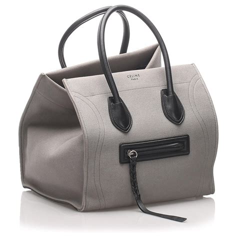 celine phantom canvas tote replica|real celine purses.